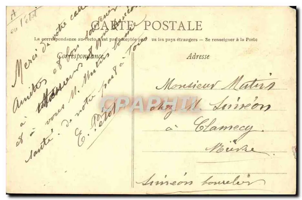 Serieuze partij — Speelbal spel — Uitgever République Française, n° 1000 - Achterkant
