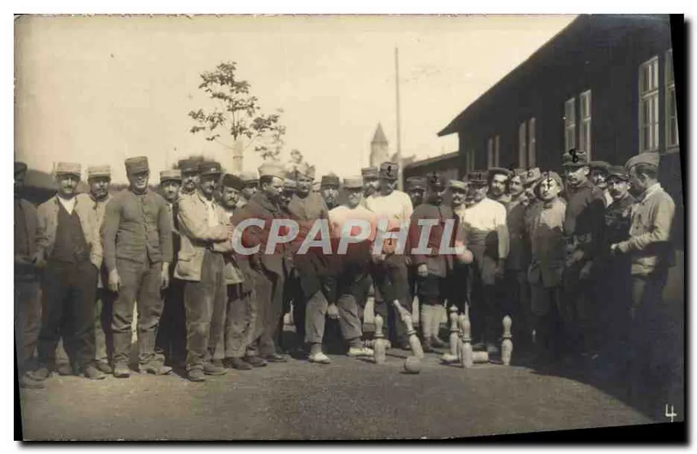 Soldaten, die Kegeln spielen — Ludwigsburg, Vogelsheim — unbekannter Verleger, Seriennummer 3189 - Vorderseite
