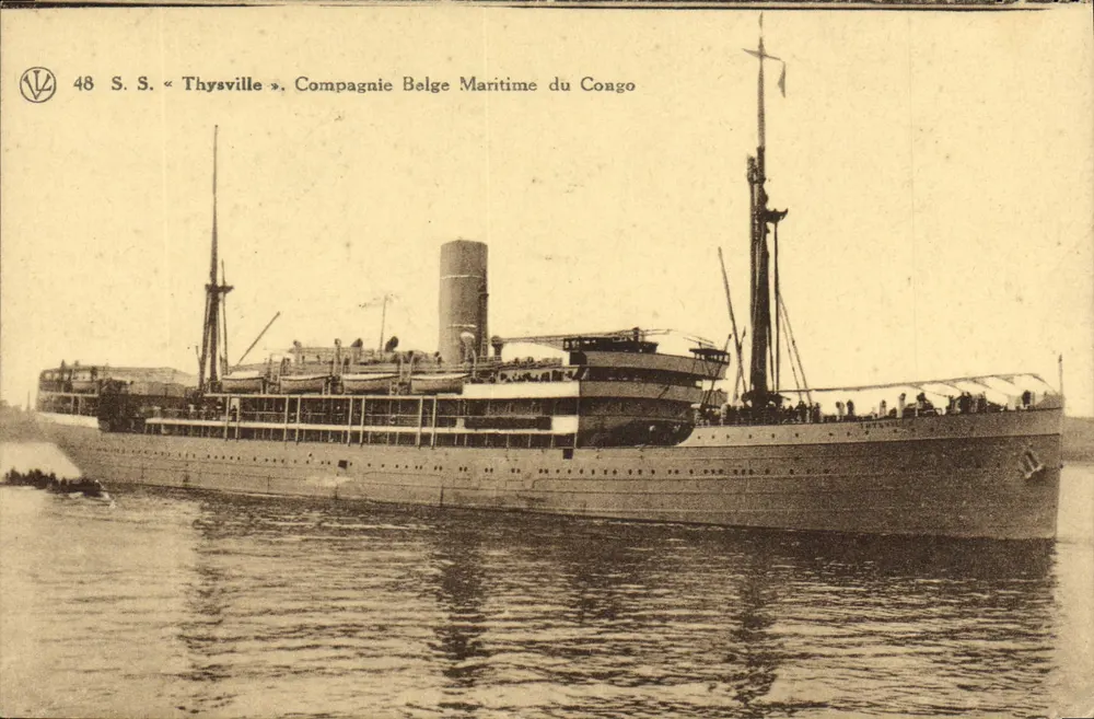 S.S. « Thyssville » — Compagnie Belge Maritime du Congo — n°48 - Vorderseite