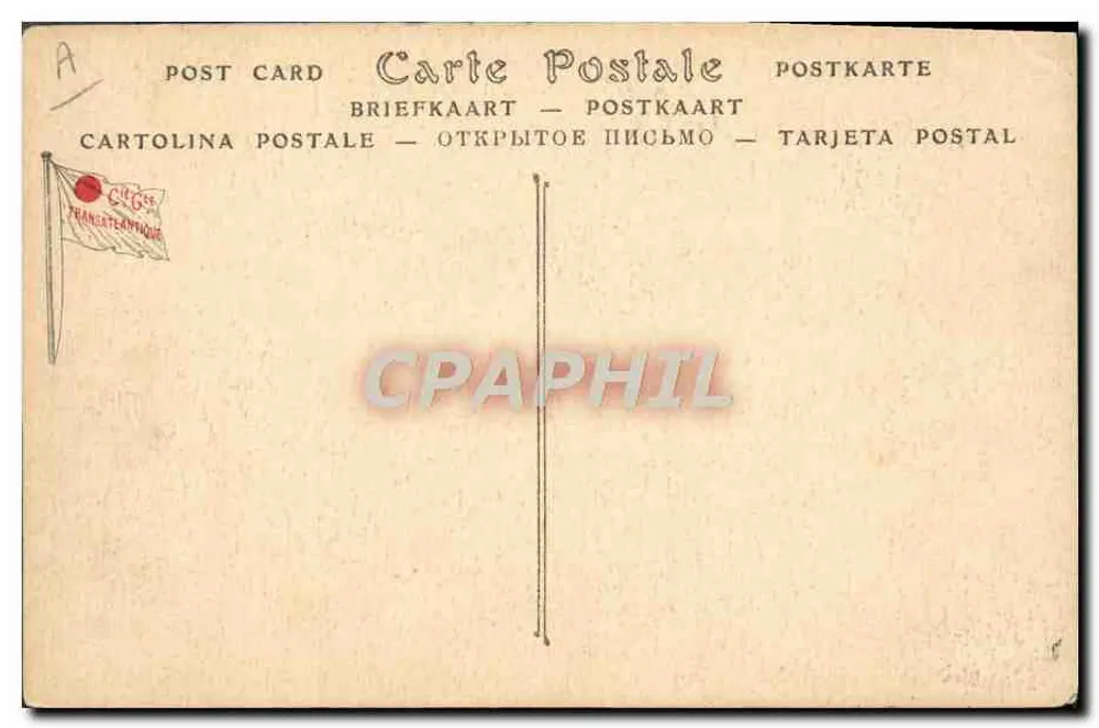 Schiff der Compagnie Générale Transatlantique — TimGad — Verlag Paguizbot-Poste - Rückseite