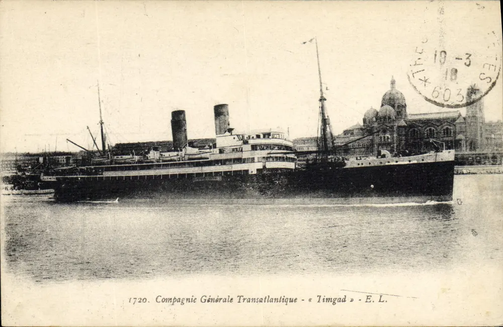 Timbad — Compagnie Générale Transatlantique — E.L. n°1720 - Vorderseite