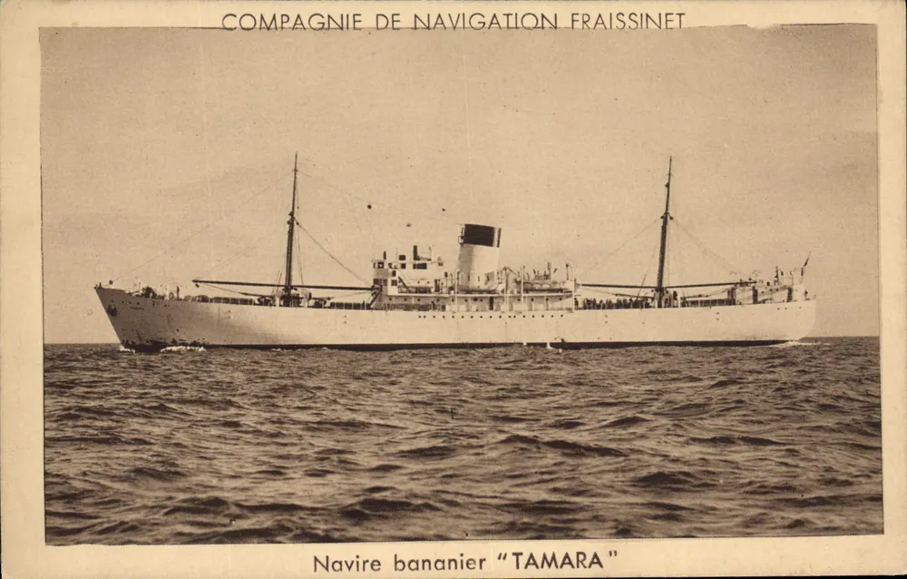 Bananenfrachter "TAMARA" — Compagnie de Navigation Fraissinet — Serie - Vorderseite