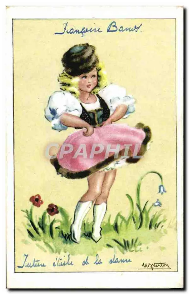 Fantine, Kind aus dem Dorf — Illustration von M. Wytenten — Serie Françoise Bants - Vorderseite
