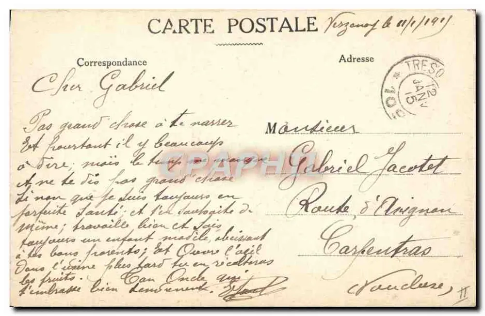 Infanterie am Front — Krieg 1914 — Unbekannte Ausgabe - Rückseite