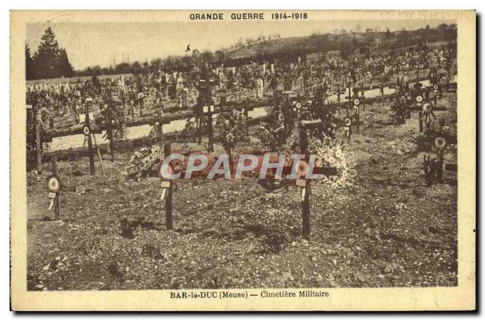 Bar-la-Duc (Meuse) — Cemitério Militar — Grande Guerra 1914-1918 - Frente