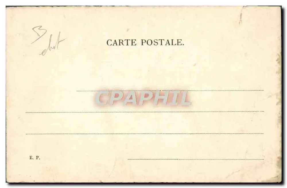 Junge Frau mit Blumen — Zeichnung mit Bleistift — B. Patella - Rückseite