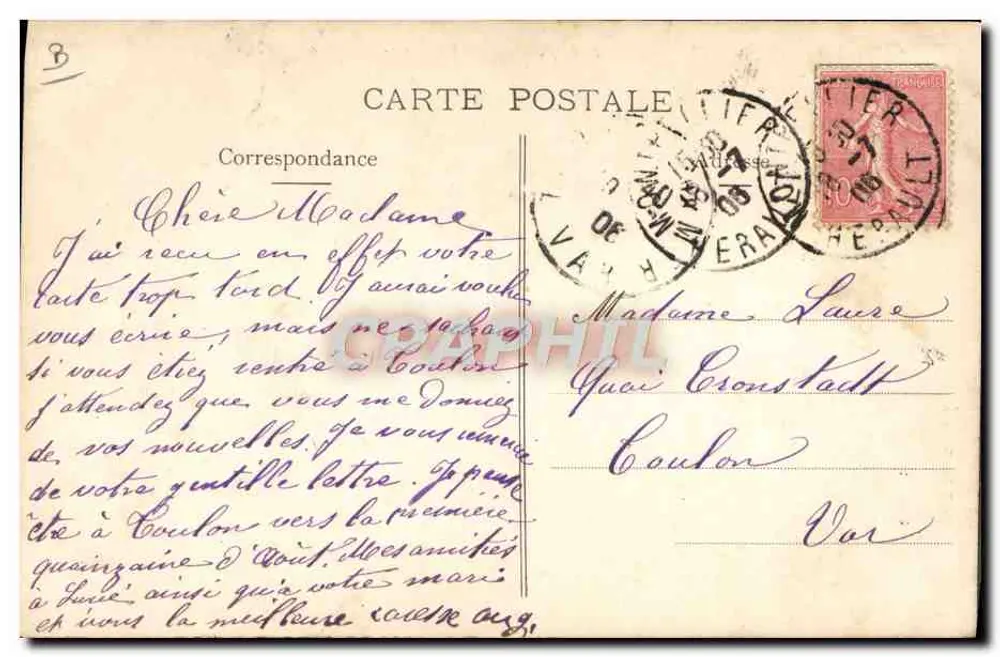 Mulher balançando ovelhas — montanhas no fundo — J. R. (editor desconhecido, número de série não visível) - Verso