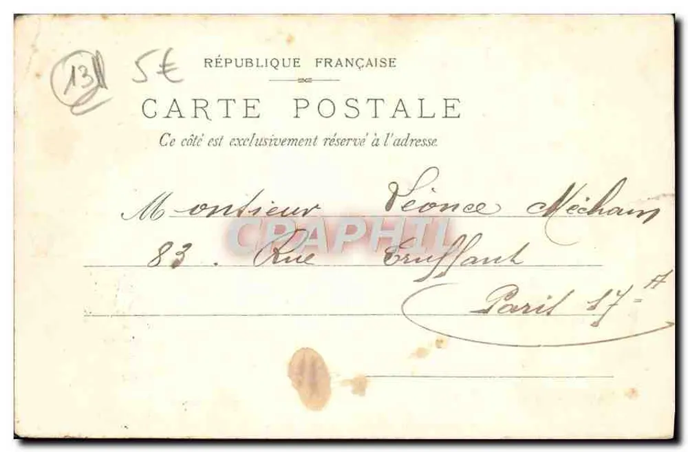 Église des Réformés — façade gothique avec deux flèches — C. Marilley, éditeur, Vichy-Marseille, n° 32230 - Verso
