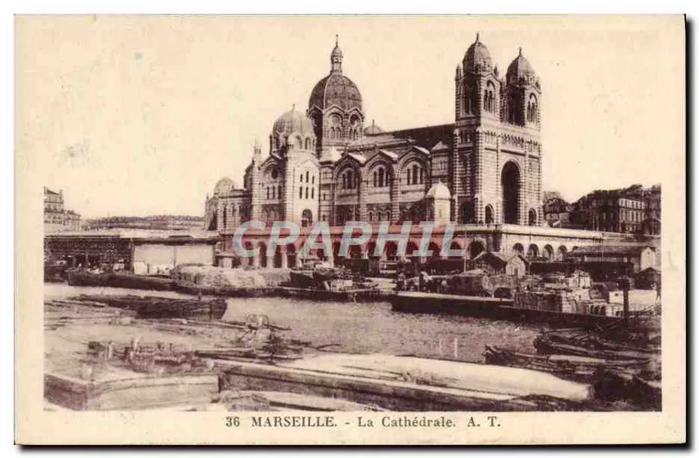 Marselha - A Catedral - A.T. - n°36 - Frente