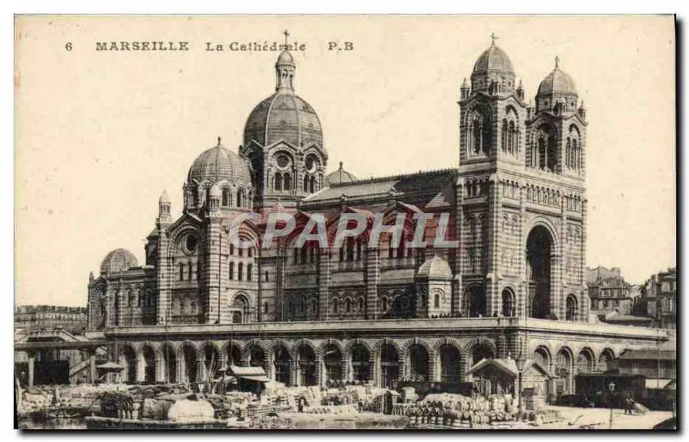 Marselha — A Catedral — P.B. n°6 - Frente