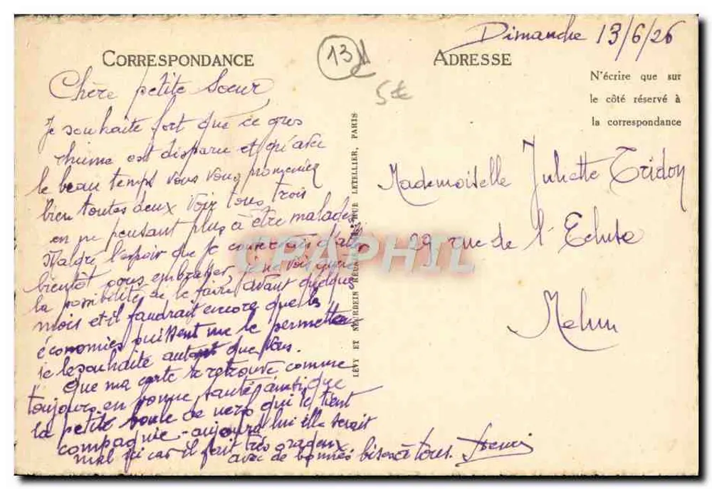 Marseille — Die Kathedrale und das Fort Saint-Jean — LL, n°43 - Rückseite