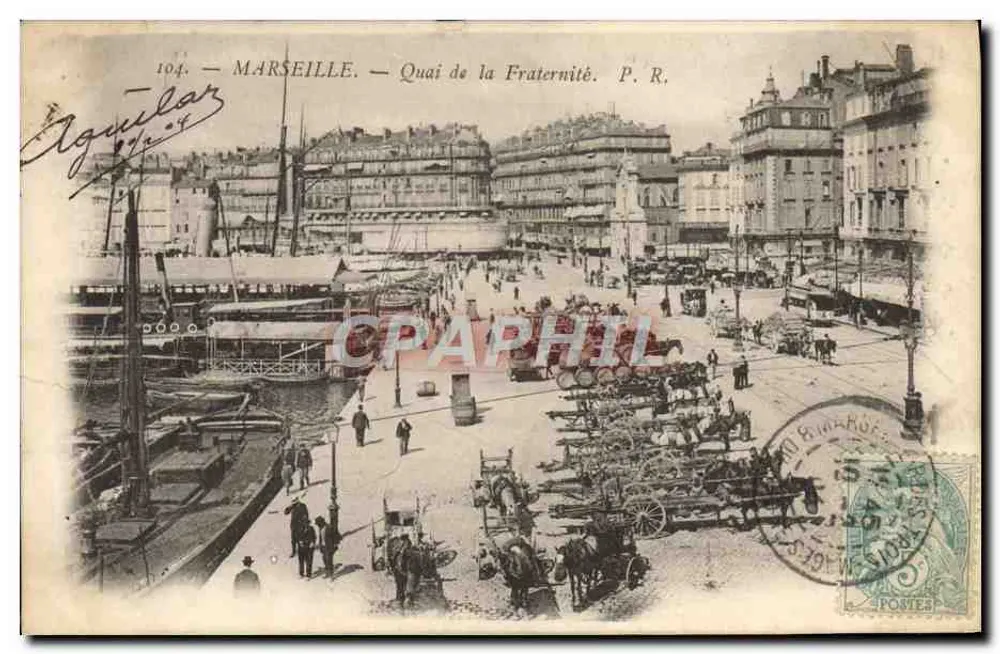 MARSEILLE — Quai de la Fraternité — P. R. — éditeur Aguilar, n° 104 - Frente