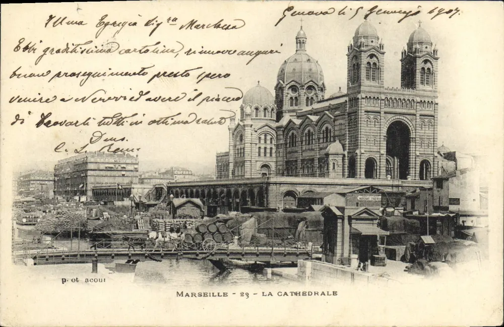 Marselha — A Catedral — editor Prot Acouï, n°23 - Frente