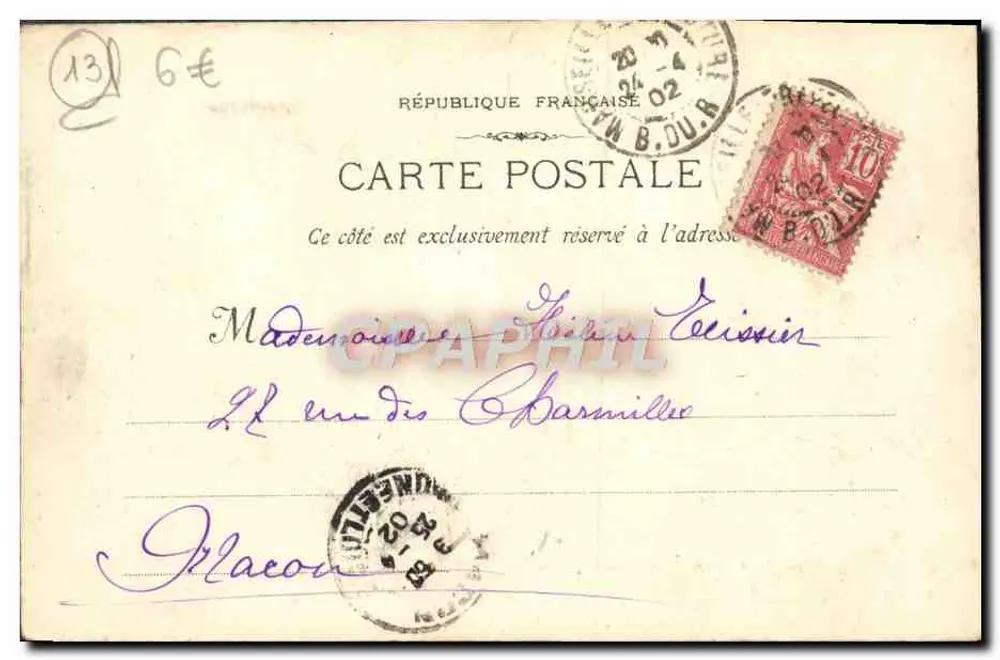 Marseille - O cais do porto & Nossa Senhora da Guarda — N.G. Editeur - Verso