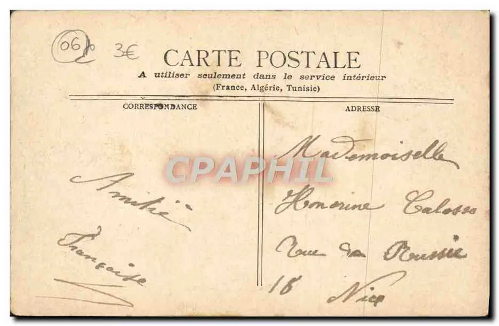 Côte d'Azur - VILLEFRANCHE — vista portuária com navio a vela — editor STAF RCE - PARIS - Verso