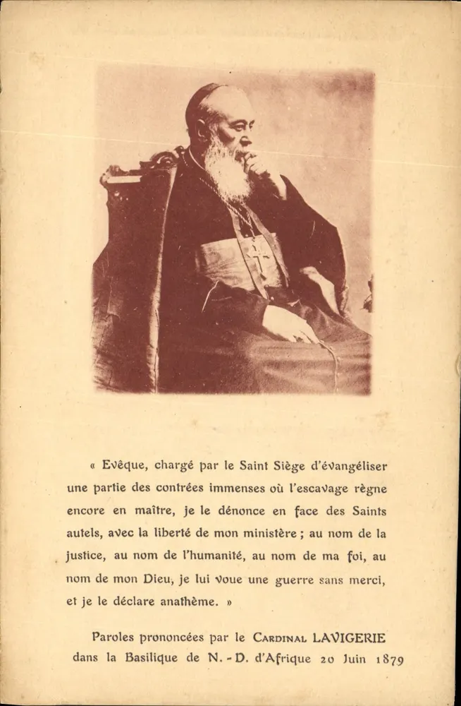 कार्डिनल लाविगेरी — 20 जून 1879 को अफ्रीका के न० डी० के बेसिलिका में कहे गए शब्द - आगे