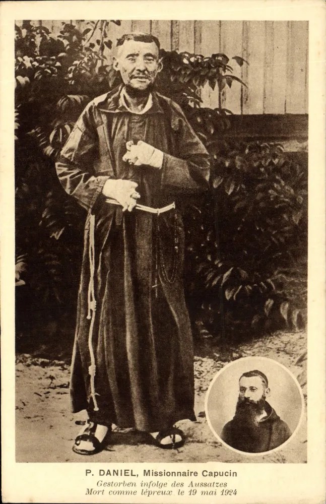 P. DANIEL, Missionário Capucino — Morto como leproso em 19 de maio de 1924 — Editor: Imp. A. Rongemalle - Frente