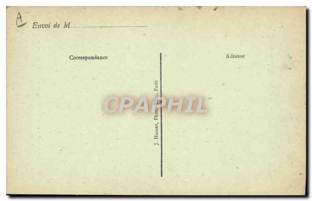 Seine Exzellenz Kardinal DUBOIS, Erzbischof von Paris — J.H. Déposé — Cliché Manuel - Rückseite