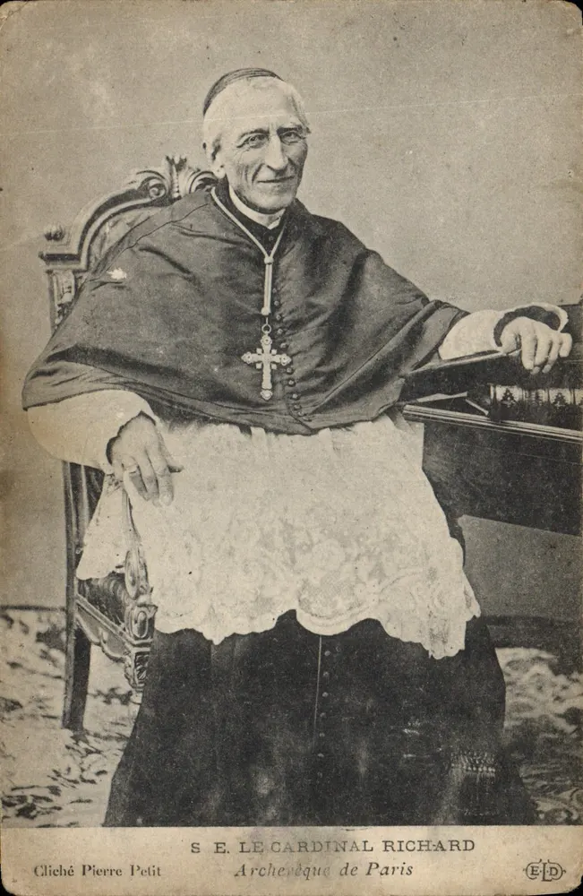 S.E. Le Cardinal Richard — Archevêque de Paris — Cliché Pierre Petit - Frente