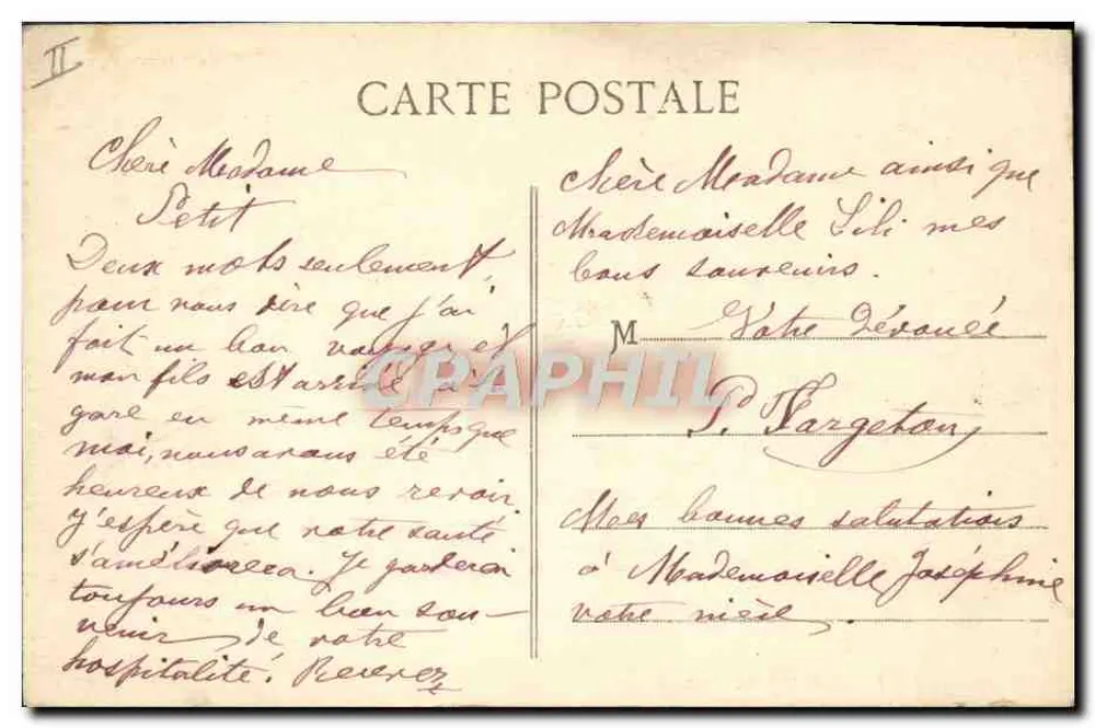 Lyon — Faculdade de Medicina — E.R. - Verso