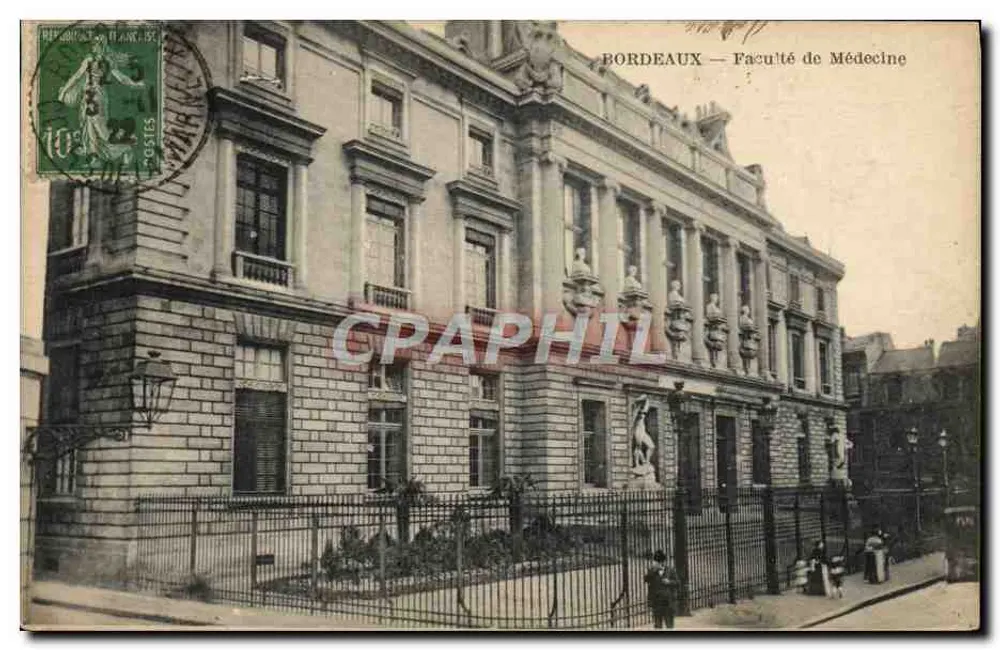 Bordeaux — Faculdade de Medicina — Editor não identificado, número de série não visível - Frente