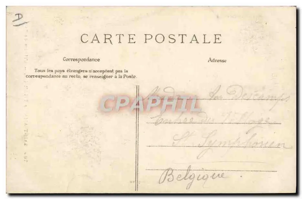 Saint-Amand-Thermal — A Hora do Banho — Editor: H. Valcambes, n° 760 - Verso