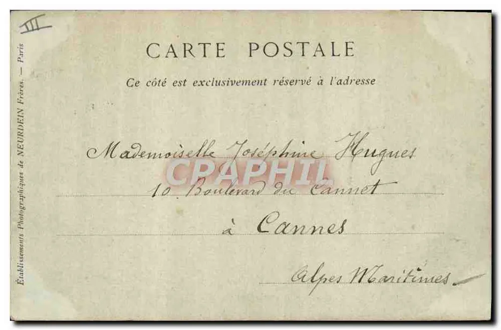 Amiens — Wassersport und Brücke Baraban — HERBOUT, Papierhersteller, 19, Rue de Noyon - Rückseite