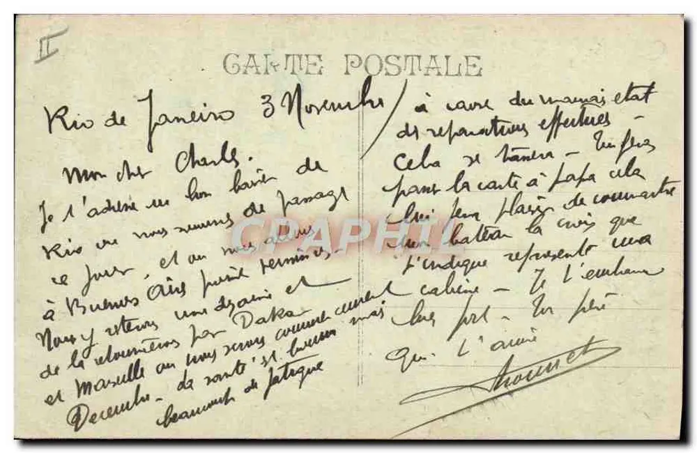 H.M.T. "Valdivia" — navire en tempête — éditeur non visible - Achterkant