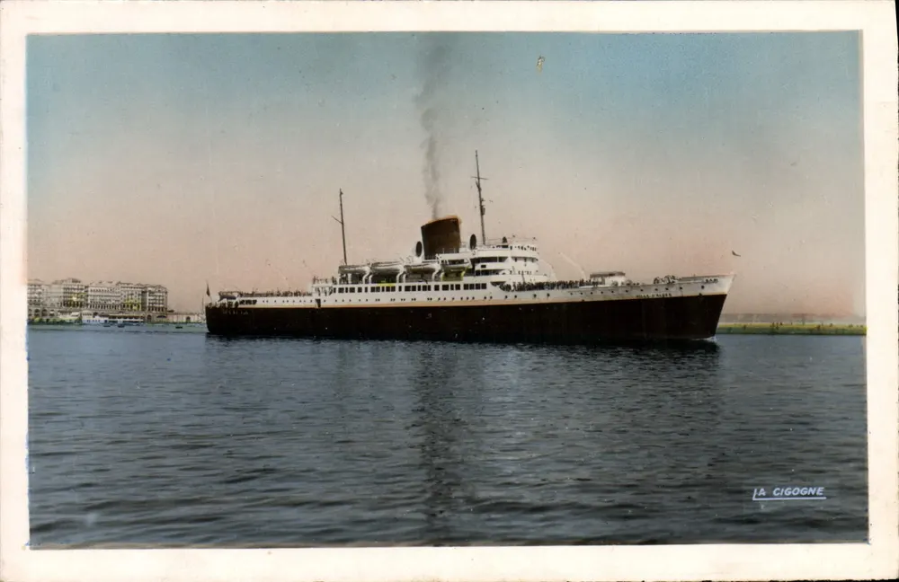 Der Dampfer La Cigogne — Compagnie Générale Transatlantique — Edition La Cigogne, Alger - Vorderseite