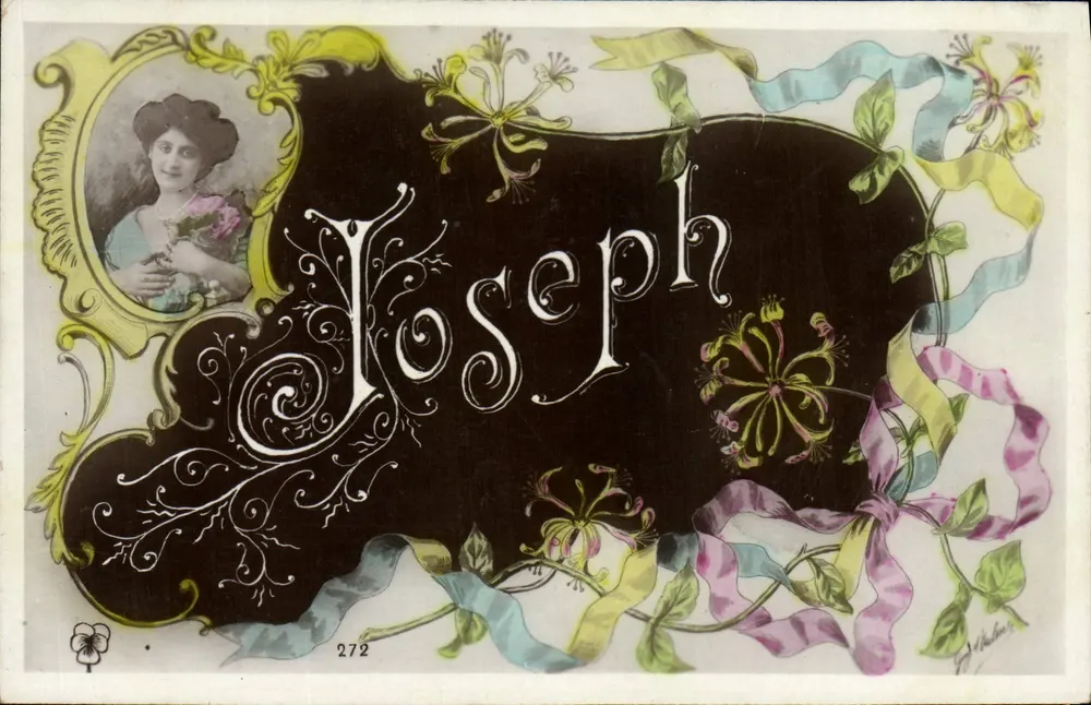 Joseph — cartão postal ornado — editor Joseph Hulman, n° 272 - Frente