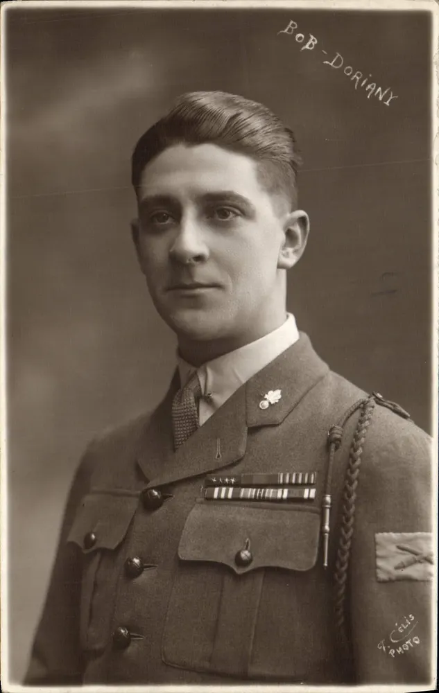 Retrato de um soldado — editor Bob-Doriany, Paris — número de série não visível - Frente