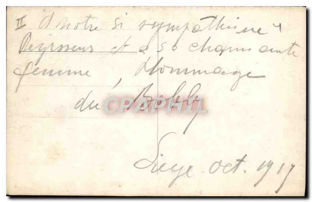 Retrato de um soldado — editor Bob-Doriany, Paris — número de série não visível - Verso