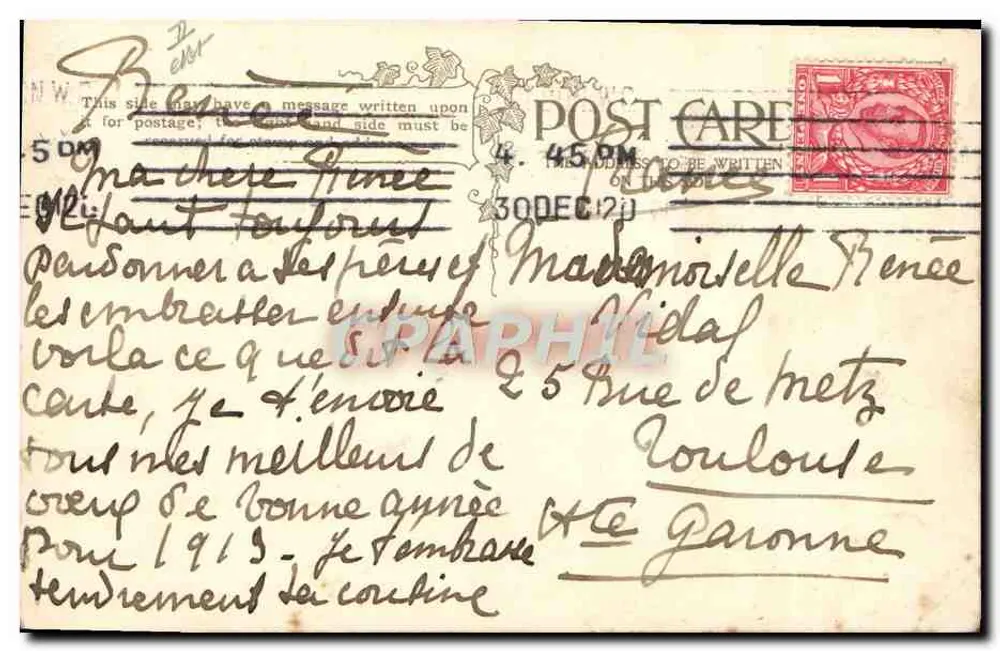 Kind in Not — Serie E.C. — C.W. Faulkner & Co. Ltd., London - Rückseite