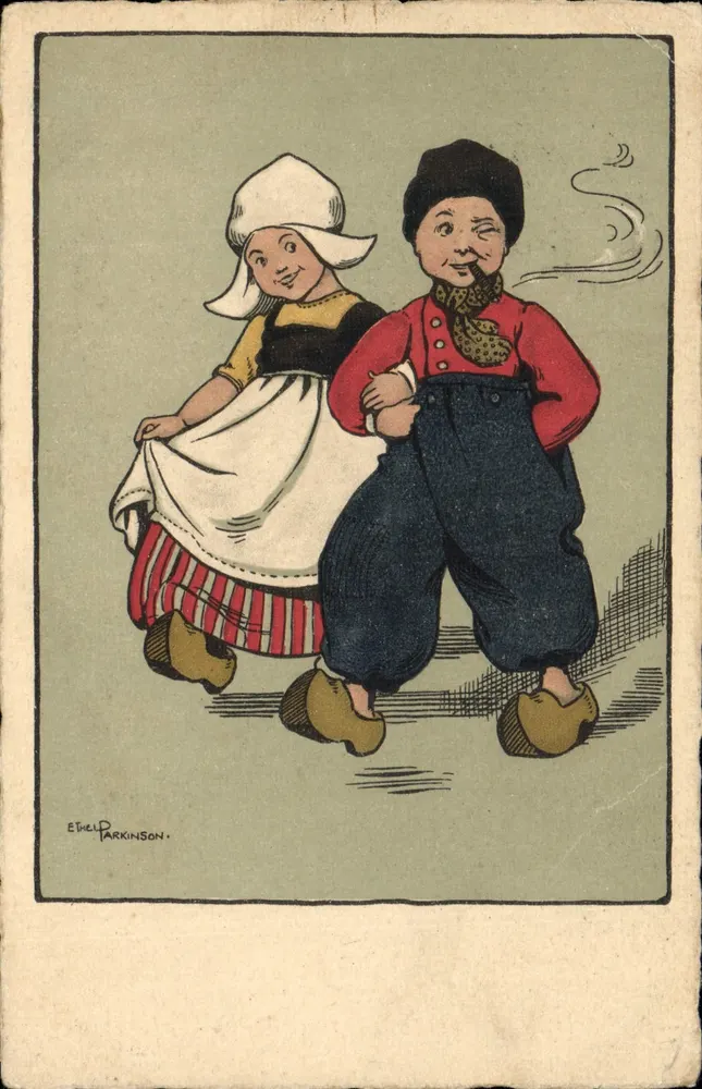 Niederländische Kinder — Illustration — Éthel Parkinson - Vorderseite