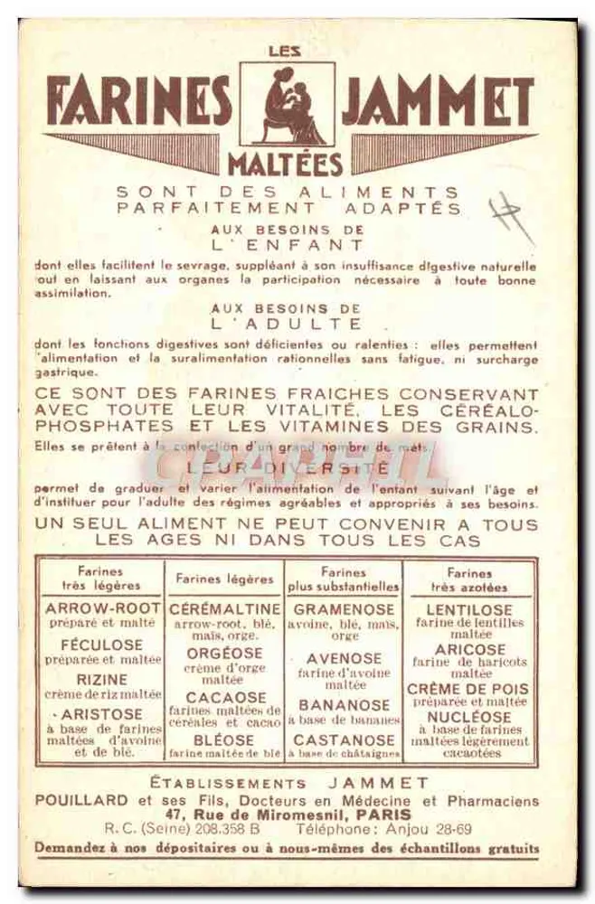 As Velhas Províncias da França — O Condado de Foix — Editado pelas Farinas Jammet - Verso