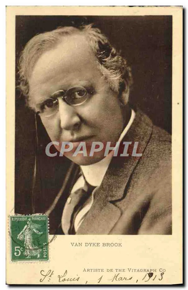 Van Dyke Brook — Artista da The Vitagraph Co — St. Louis, 1913 - Frente