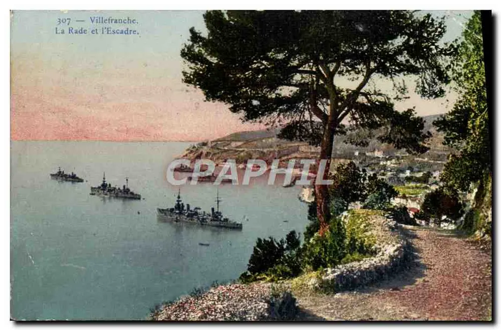 Villefranche. Der Hafen und die Flotte — Verlag Bilette, Nr. 307 - Vorderseite