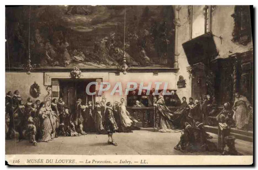 Louvre-Museum — Die Prozession — Isabey — LL. — n° 116 - Vorderseite