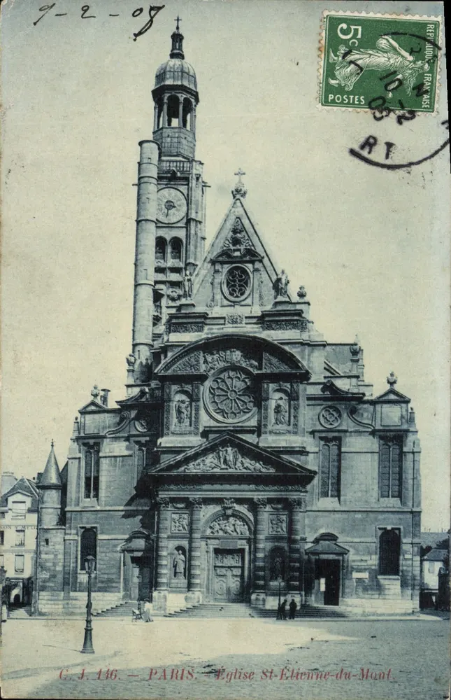 Iglesia de San Etienne du Mont — París — C.J. 146 - Anverso