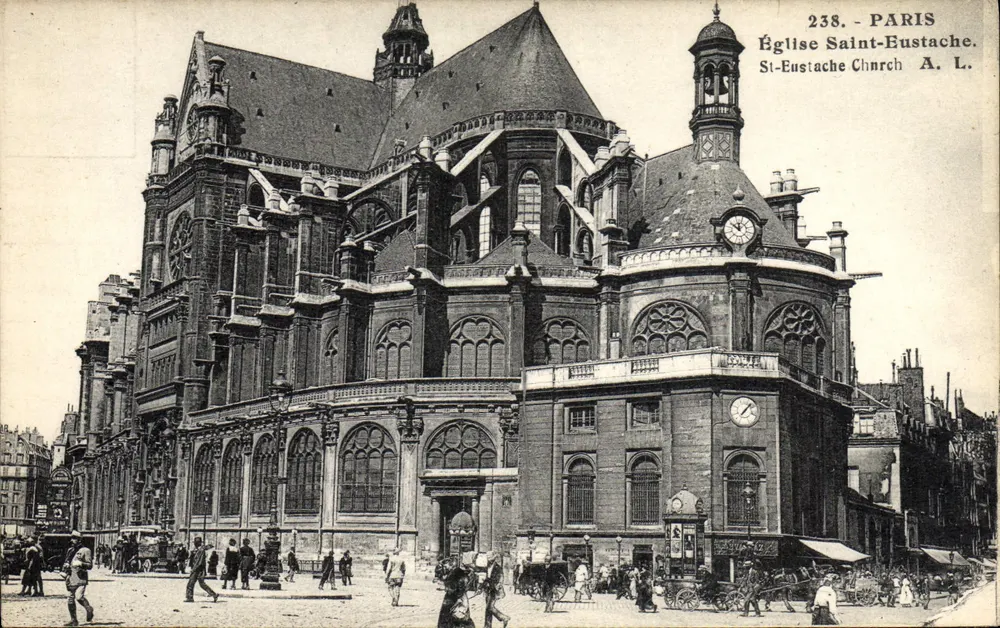 Igreja de São Eustáquio — Paris — A. L. - Frente
