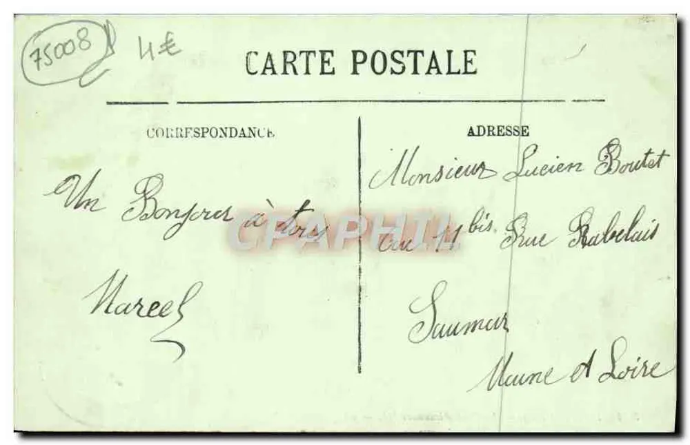 Paris (VIIIe) — O Ponte Alexandre III — LL. — n° 303 - Verso