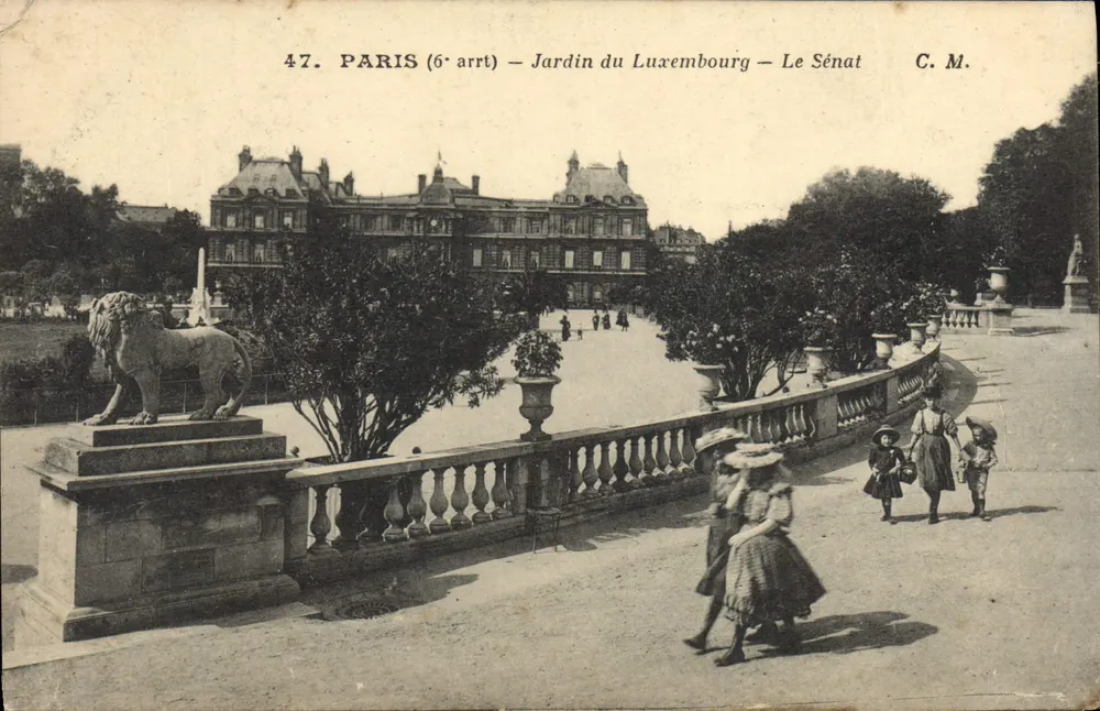 Paris (6. Arrondissement) — Luxembourg-Garten — Der Senat — C. M. n°47 - Vorderseite