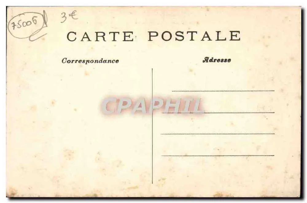 Paris (6. Arrondissement) — Luxembourg-Garten — Der Senat — C. M. n°47 - Rückseite