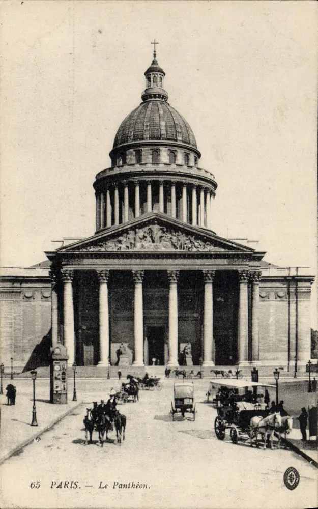 Paris — O Panteão — Editor: E. L. H. & Cie, n° 65 - Frente