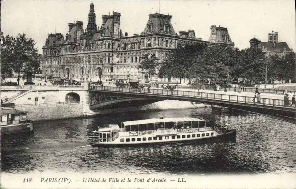 Paris (IV) — Rathaus und Pont d'Arcole — LL. n° 418 - Vorderseite