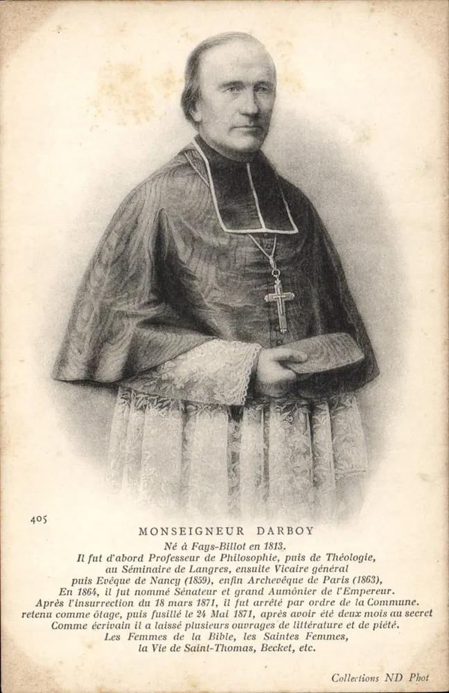 Monseigneur Darboy — Leben und Tod — Collections ND Phot - Vorderseite