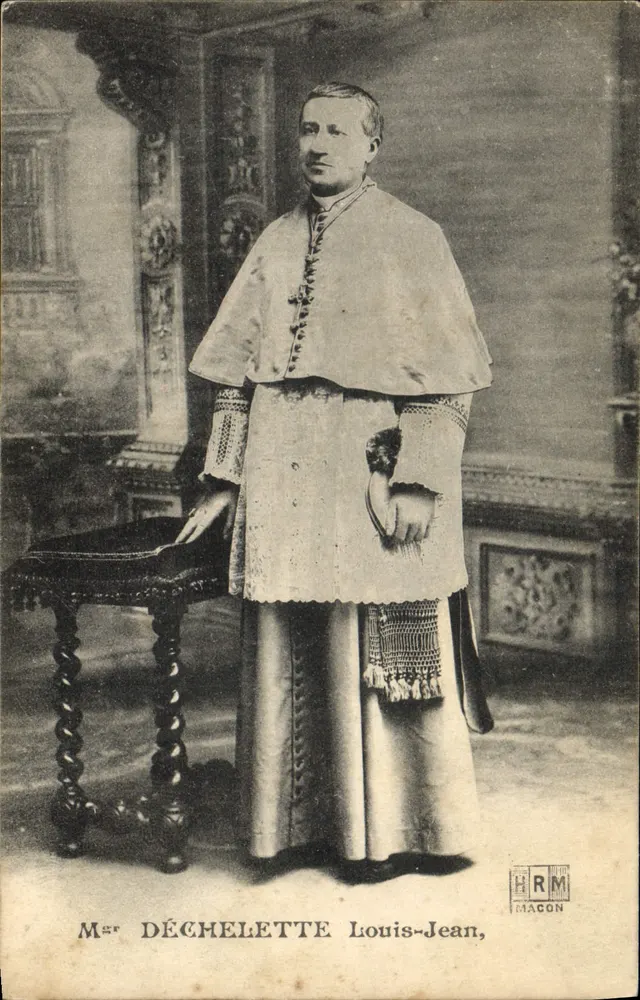 M.Ér Déchelette Louis-Jean — Portret duchownego — HRM, Mâcon - Awers