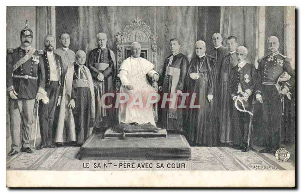 सेंट-पियर अपनी अदालत के साथ - पेपर के अदालत के दृश्य - एफओटी पोस्पिल - आगे