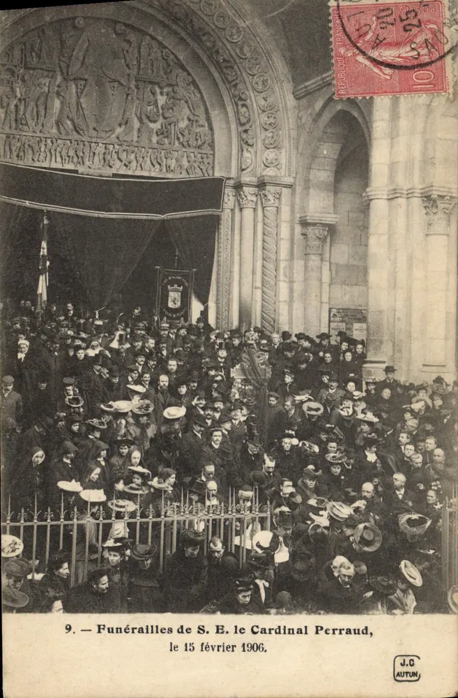 Trauerfeier von S.E. Kardinal Perraud — Autun — J.C. AUTUN, n°9 - Vorderseite