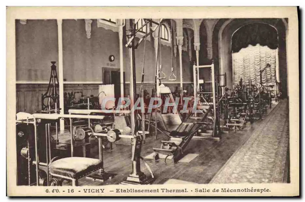 Vichy — Thermalbad. Mechanotherapieraum. - Vorderseite